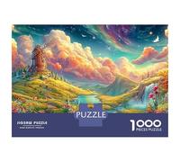 Windmill on A Starlit Flower Hill Puzzle Da 1000 Pezzi Colorful Windmill Divertimento Familiare, Adulti E Bambini 52x38cm/1000pcs