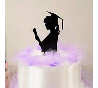 Windmill Sales, Inc. Cake Topper - Statuina per Torta Silhouette Acrilico Laureata Fatto in Italia