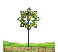 Windmills for the Yard Garden - Metal Creative Bird Stakes, Decorative Garden Stakes, Durable Outdoor Ornament for Flower Beds, Fence Lines, Walkways, Cemetery Lawn, Patio Backyard Poolside Urban