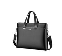 Windmilne Borsa da Uomo, Borsa da Lavoro, Borsa da Lavoro in Pelle, Borsa a Tracolla Monospalla, Borsa da Lavoro Casual da Uomo (Nero 39 * 29,3 * 6 cm)