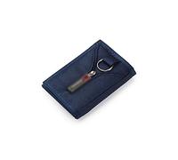 Windmilne Portafogli da uomo Portafoglio casual in nylon per uomo Uomo Donna Giovane Novità Porta soldi Portamonete con cerniera Tasca porta carte d'identità (Blu)