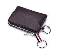 Windmilne Portamonete da donna Portamonete da uomo in pelle Mini portafoglio piccolo Borsa in morbida pelle con cerniera Borsa per carte Borsa piccola da donna (Marrone 10.5x7.5x1cm)