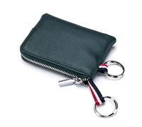 Windmilne Portamonete da donna Portamonete da uomo in pelle Mini portafoglio piccolo Borsa in morbida pelle con cerniera Borsa per carte Borsa piccola da donna (Verde 10.5x7.5x1cm)