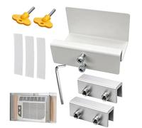 Window AC Bracket - Indoor Support Mount for Rental Apartment Installation | Metal Frame with No Drill Setup, Child Safety Lock Design, Stable Air Conditioner Holder for Bedroom Living Space