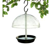 Window Bird Feeder, Garden Dome Feeding Tray, 180g Transparent Container with Shelter Feature, Strong Weatherproof Hanging Unit, Acrylic Bird Food Station with Clean Style, Outdoor Nature Watching for