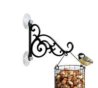 Window Bird Feeder Hanger - Heavy Duty Suction Cup Hook Bracket, Glass Mount Holder For Hummingbird Feeders Wind Chimes Plants, Clear Outdoor Garden Decor For Viewing Wild Birds From Home Kitchen