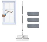 Window Cleaner Telescopic, Shower Squeegee Walls, Professional Scraper with Large-Capacity Water Bottle and Extendable Mop, Compact Ideal for Bathroom Glass, Car, Home Cleaning