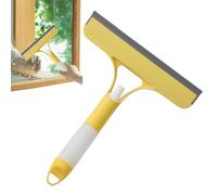 Window Cleaner Tool, Spray Squeegee Scrubber, 8.46x10.12 Inches, Ergonomic Handle, 3 in 1 Design, Glass Mirror Tile Wiper for Shower Car Kitchen Use Cleaning and Quick Drying