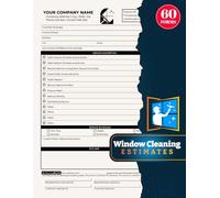 Window Cleaning Estimates: 60 Job Proposal Forms For Window Washing Service | 120 Single-Sided Pages