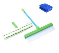 Window Cleaning Kit, Recyclable Silicone Window Squeegee Kit, Shower Squeegee for Mirror Glass Doors Car (Green,1PC)