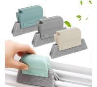 Window Crevice Cleaning Brush 3 Hand-held Brushes with Kitchen And Bathroom Scrubbing Pad Multi-purpose Cleaning Tool