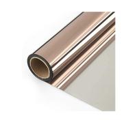 Window Film One Way Mirror Window Film Daytime Privacy Sun Blocking Heat Control Anti UV Reflective lass Tint(Brown-Silver,35.4 Inch x 16.4 Feet)