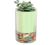 Window Flower Planter Pots, Self Watering Reservoir System, 2.87x2.76inch Automatic Watering Plant Container Desktop Planter Pot Indoor Outdoor Plant Pot for Home Office Balcony Use