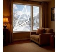 Window Insulation Kits Thermal Window Insulation Film - Clear Draft Blocker, Easy Peel & Stick for Winter Energy Savings(W3.3MxH1.3M)