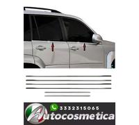 Window Molding Trim Streamer for Toyota Land Cruiser Prado 2003-2009 Steel 6x