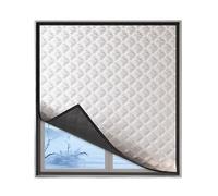 Window Pellicola Isolante per Finestre 55 x 95 cm Isolamento Termico, Inverno Contro Freddo Kit Isolamento Finestre per Inverno Include Nastro Biadesivo Personalizzabile, Grigio