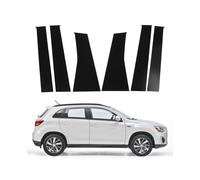 Window Pillar Posts Cover Trim Glossy Black PC Plastic B Pillar Post Decal Replacement for Mitsubishi ASX 2011 to 2020