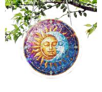 Window Rainbow Maker - Colorful Ornament Decor, Standard Size with Prism Glass, Premium Polished Acrylic, Radiant Light Refractor, Prismatic Suncatcher for Home Indoor Outdoor Living Room