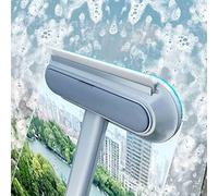 Window Screen Cleaner Brush,Window Cleaning Wet and Dry Dual-Use Magic Window Cleaning Brush and Squeege for Sofa Wall Tool,Grout Brush Scrubber,Window Mesh Screen Cleaner,Pet Hair Remover Kit