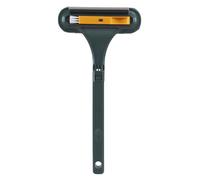 Window Screen Cleaner Tool - Water Scraper Brush for Glass Surfaces | Side Cleaning Head with Ergonomic Handle, Mesh Dust Scrubber, Home Bathroom Kitchen Patio Window Maintenance Tool