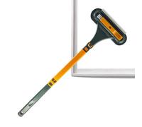 Window Screen Cleaning Brush - 2n1 with Squeegee Detachable Handle | Lightweight Screen Cleaner Tool for Home Car Mirror, Glass Door Scrubber with Long Reach, Mesh Washing Wand