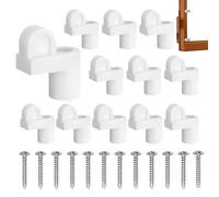 Window Screen Clips - 12-Pieces Window Screen Frame Secure | 3/8-Inch Holding Hardware, For Toolhouse Garage Study Kitchen Bathroom Home Farmhouse Bedroom