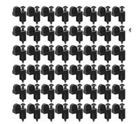 Window Screen Clips - 48pcs Offset Fasteners | 3/8 Inch Securing Window Screens, Heavy-Duty PP+Metal Clips To Hold Door Panels, Windproof Screen Retainers For Home Dorm Office Apartment Use