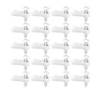 Window Screen Hold Clips - 20-Pieces Screen Fastener Hardware With Screws | Storm Window Keep Clips | ABS Material 65g Weight Clip 2x0.8cm Screw 2.2x0.9cm For Home Farmhouse Apartment Living Room Bedr