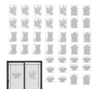 Window Screen Leak Repair Patch - 40 pezzi Window Screen Patch | Kit di riparazione per schermi patch | Screens Repair Tape Mesh | Autoadesivo Heavy-Duty Hardware with Patterns Replacement for Rv