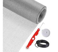 Window Screen Replacement, Heavy Duty Screen Mesh, Pet Proof Roll, Durabled Repair Kit Easy Installation Ideal for Patio and Porch Doors, 157.48x47.24 Inches