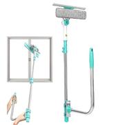Window Squeegee For Home | Retractable Window Cleaner Tool For Shower | Space Saving Cleaning Squeegee With Handle For Home