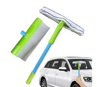 Window Squeegee - Silicone Blade Cleaner, Streak Free Wiper, Ergonomic Grip Handle, Durable Flexible Design | Ideal for Car Windshield Bathroom Kitchen Floors Glass Wall Household Indoor Use