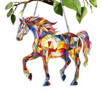 Window Sun Catcher - Acrilico, forma universale Horse Ornament Elegant Decor | Lightweight Hanging Acrylic Light Catcher, Car Window Decor for Vehicle Interior, Home W, Gift Display