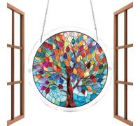Window Suncatcher - Acrylic Jigsaw Pendant Rainbow Maker Ornament, Decorative Hanging Window Decor For Home Garden Balcony Porch Walls Memorial Gift Suncatcher