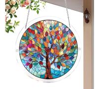 Window Suncatcher - Hanging Crystal Sun Catching Decor | Acrylic Prism with Transparent Faceted Design, Hanging Window Ornament, Indoor Sunlight Display Accessory for Home Room Decor