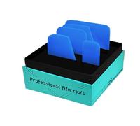 Window Tint Tools, Car Wrap Installation Scraper, TPU Material, 5 Pieces Car Wrapping Detailing Scraper for Showcase, Retail Display, Shower, Motorcycle, Truck, Home and Bathroom Mirror