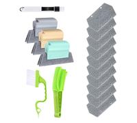 Window Track Cleaner Kit, 16X Set Brush Tools, Slidings Clean, Creative Multifunction Brushes, Corner Crevice Design, Sliding Door Frames Frame Household Cleaning