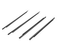 Window Weatherstrip 4Pcs Car Door Glass Seal Molding Trim
