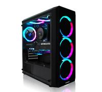 Greed® MK2 4K High End Gaming PC - AMD Ryzen 7 5700X 8 Core - Nvidia Geforce RTX 5060 - computer RGB ultra veloce + desktop Monster Raytracing con 4,6 GHz - 32 GB DDR4 RAM - 1TB SSD - WLAN + W11 Pro