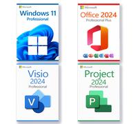 Windows 11 Professional + Project 2024 Professional + Office 2024 Professional + Visio 2024 Professional license for 3PCs