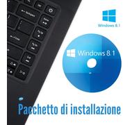 WINDOWS 8.1 32 BIT 64 BIT HOME PROFESSIONAL PRO DVD CD ITALIANO PACCHETTO DI INS