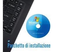 WINDOWS XP HOME VERSIONE 32 BIT X86 SERVICE PACK SP 3 DVD CD ITALIANO PACCHETTO