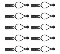 Windproof Tent Clips with Bungee Cord | Hound - Tooth Design for 0.1mm Fabric Grip | Camping Awning Caravan Retaining Clips | Outdoor Tent Fixing Clamps for Gale Protection