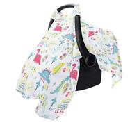 WindproofCarrying Basket Sleeve Baby Seggiolino Auto Caso per le donne incinte Stampato Cotone Shopping Cart Sleeve