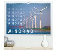 Windrad - Fluch und Segen (hochwertiger Premium Wandkalender 2026 DIN A2 quer), Kunstdruck in Hochglanz: Inzwischen überall zu sehen, Windräder und Windparks.