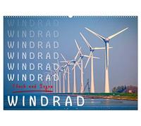 Windrad - Fluch und Segen (Wandkalender 2026 DIN A2 quer), CALVENDO Monatskalender: Inzwischen überall zu sehen, Windräder und Windparks.
