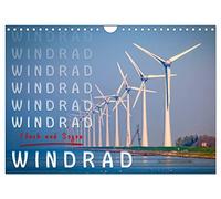 Windrad - Fluch und Segen (Wandkalender 2026 DIN A4 quer), CALVENDO Monatskalender: Inzwischen überall zu sehen, Windräder und Windparks.