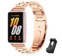 WindRen Cinturino in Metallo Compatibile con Samsung Galaxy Fit 3,Senza Gap Cinturino di ricambio per Samsung Galaxy Fit 3 Oro