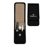 WINDROSE Astuccio per manicure Aurora/nero (3 pezzi)