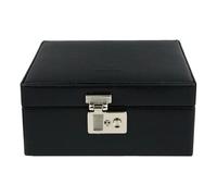 Windrose Beluga Scatola per gioielli Pelle 19.5 cm nero